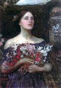 John William Waterhouse Gather Ye Rosebuds oil painting reproduction